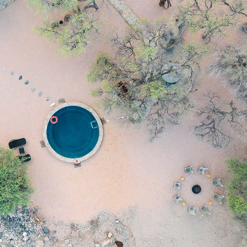 2_elsa_young_button_drone_landscape_photograph Aerial view of desert garden