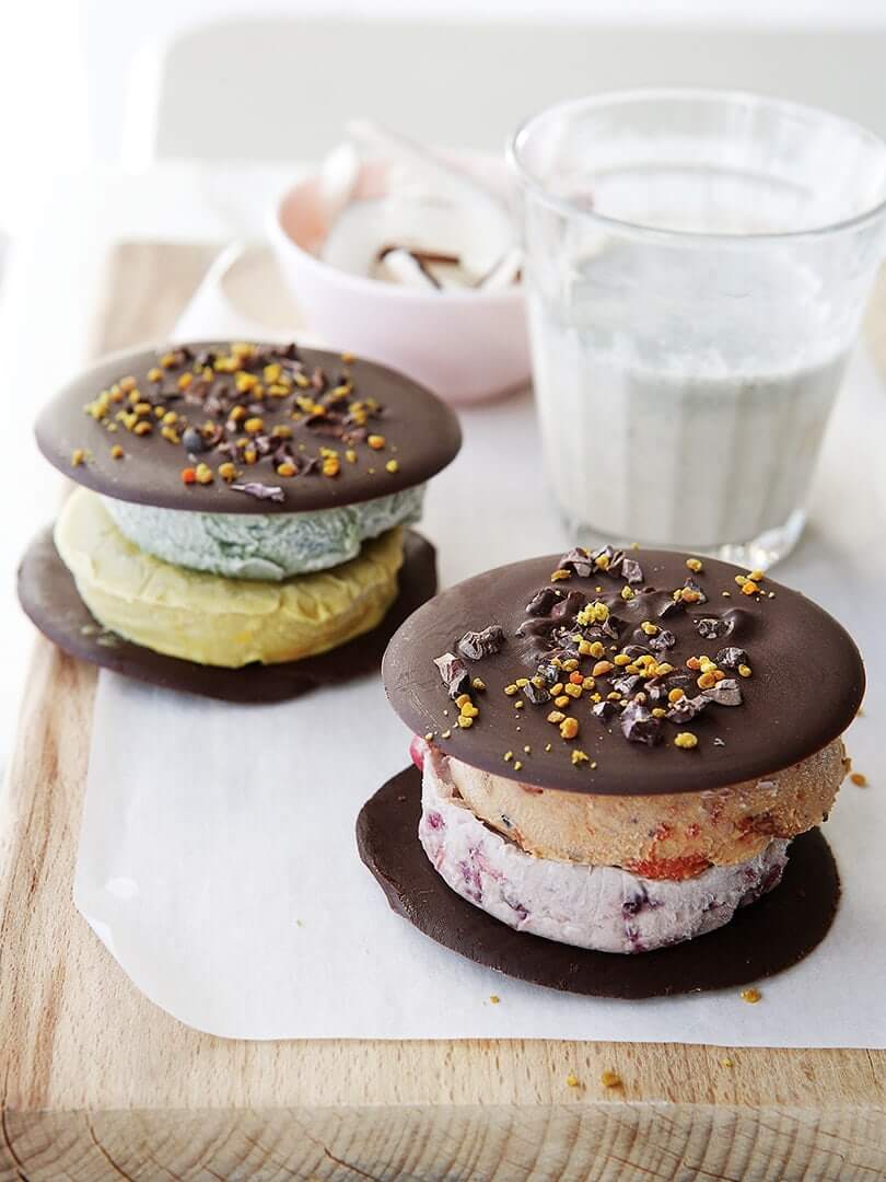 Delicious and sophisticated ice-cream sandwiches. Photograph by Elsa Young.