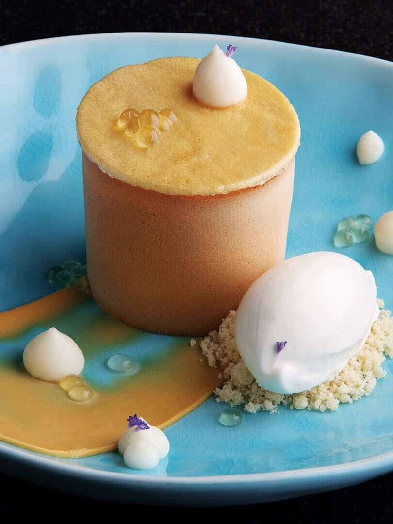 Spectacular caramel dessert at The Four Seasons. Photo by Elsa Young.